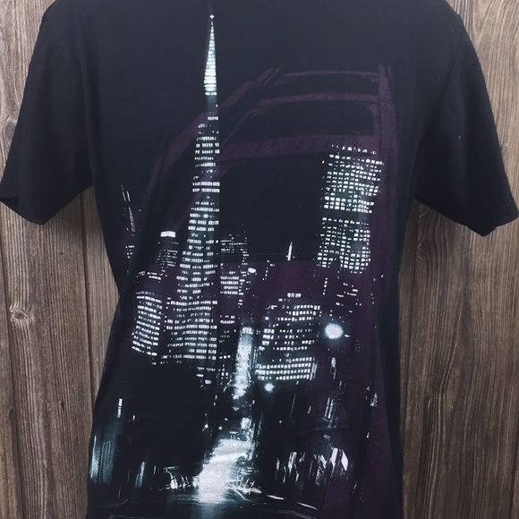 American Rag “city scape after dark” Men’s Large - Picture 1 of 8